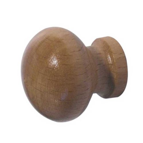 Varnished wooden knob 38mm