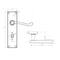 Frelan Victorian Suite Scroll Sever JV10BSC 150x40mm Satin Chrome
