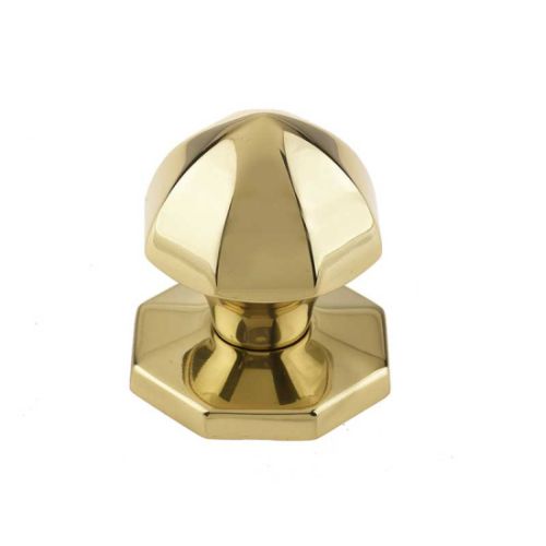 Centre Door Knob 65mm JV49PB Polished Brass