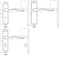 Frelan Hardware Broadway JV920SC - Satin Chrome -  Lock Door Handles