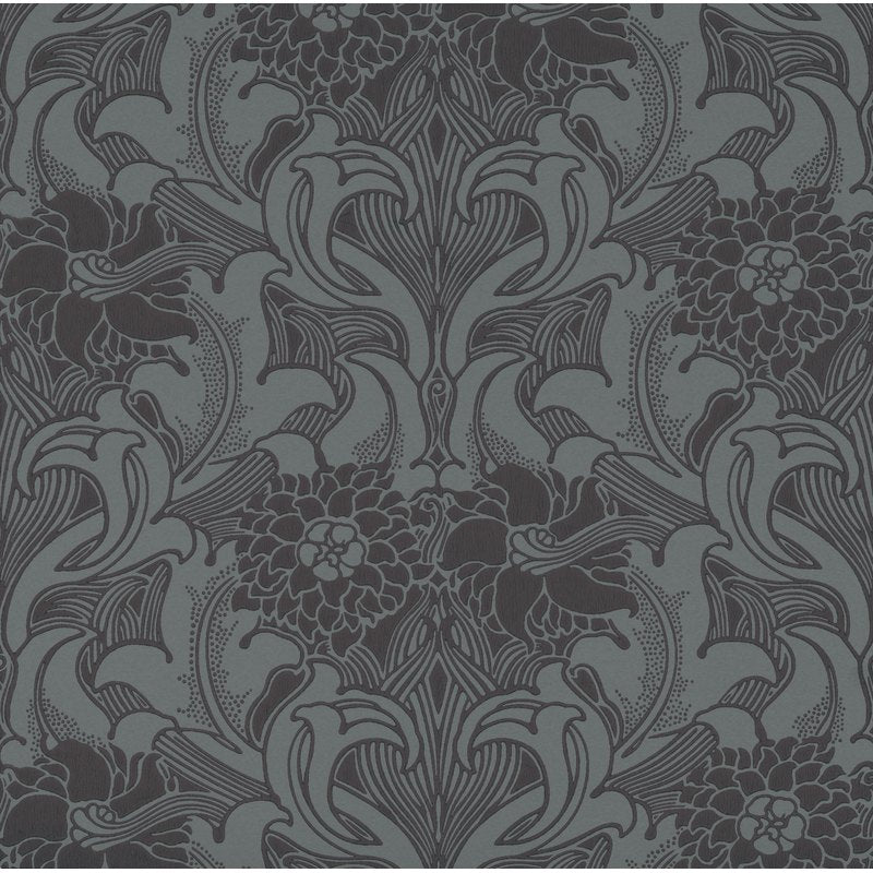 Little Greene Dahlia Scroll wallpaper in Etruria
