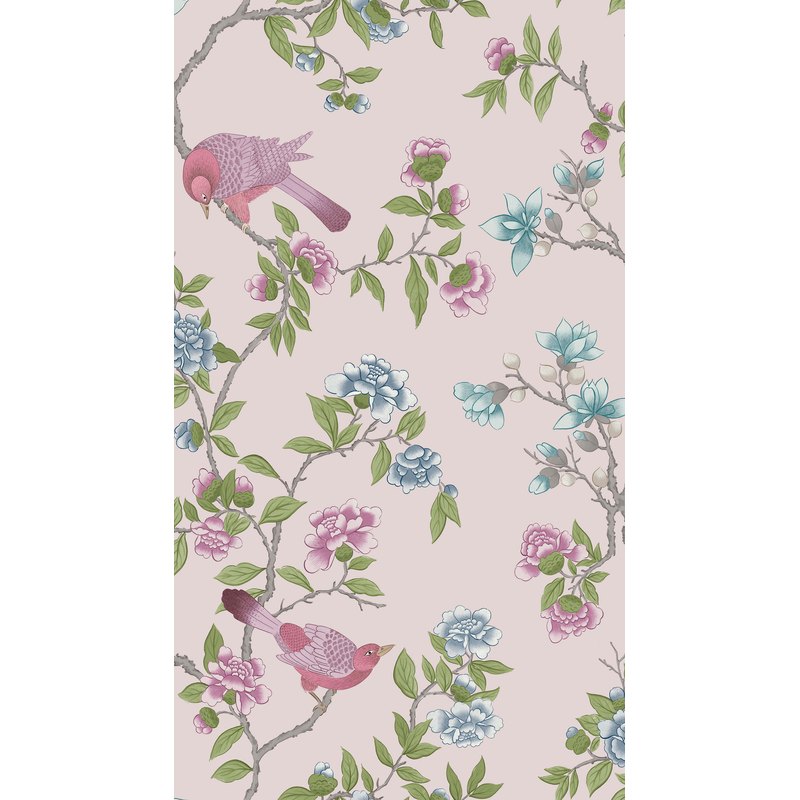 Little Greene Aderyn wallpaper in China Clay