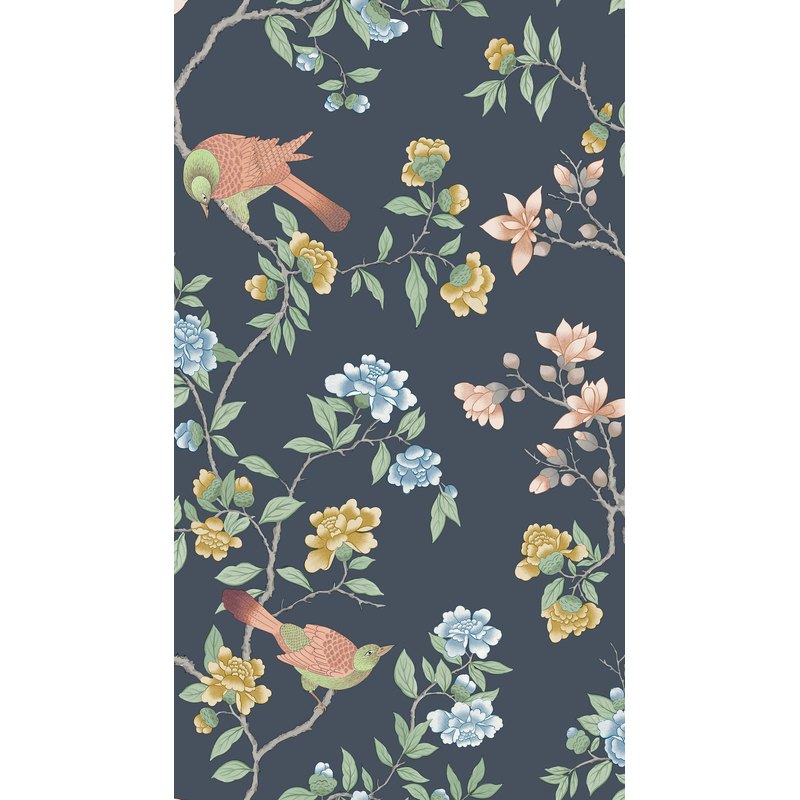 Little Greene Aderyn wallpaper in Hicks' Blue