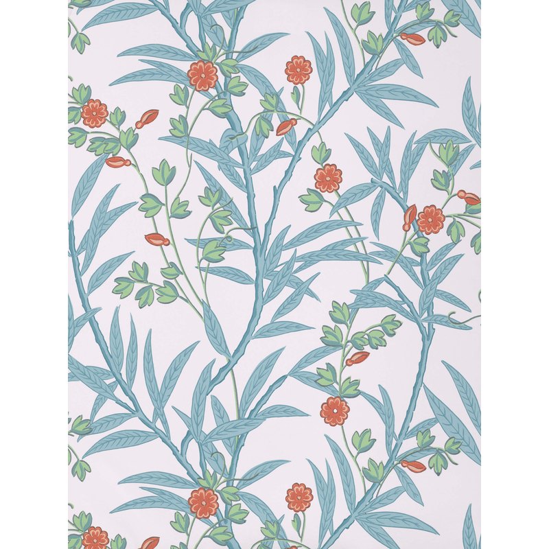 Little Greene Bamboo Floral wallpaper in Heat