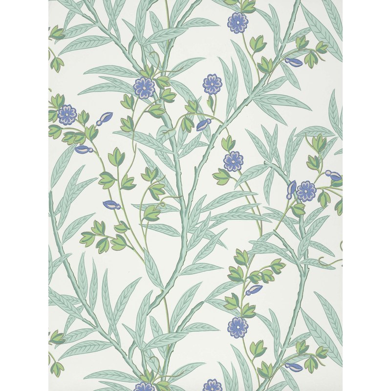 Little Greene Bamboo Floral wallpaper in Mambo