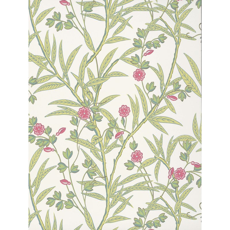 Little Greene Bamboo Floral wallpaper in Mischief