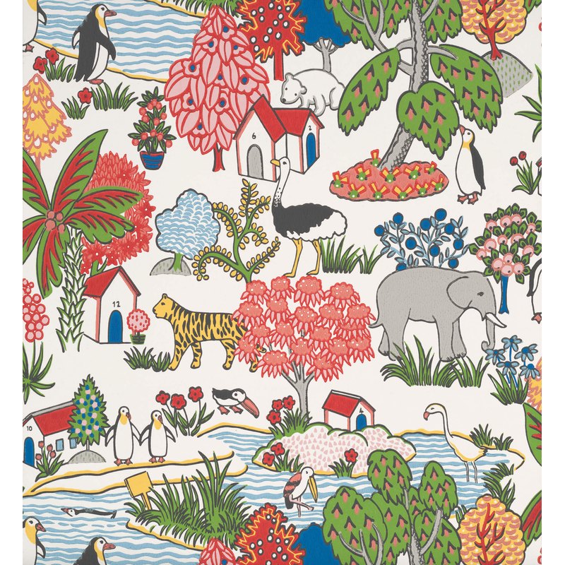 Little Greene Animal Kingdom wallpaper in Atomic