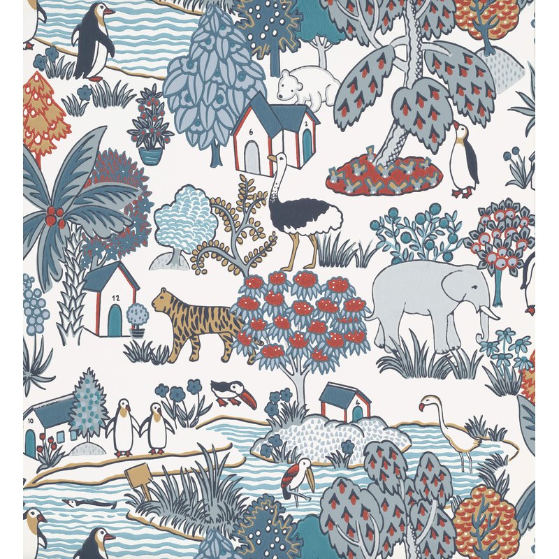Little Greene Animal Kingdom wallpaper in Bassoon