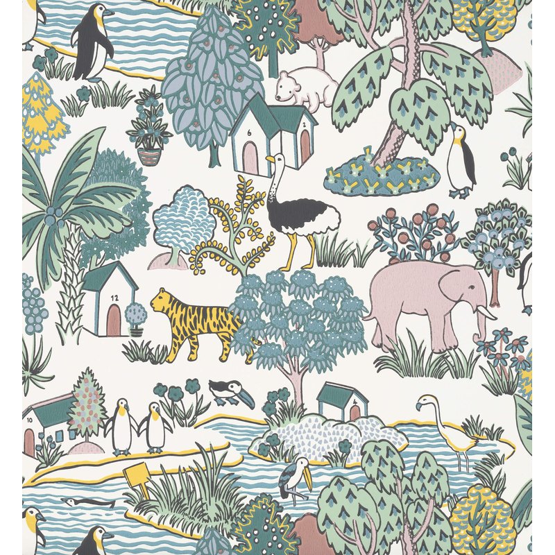 Little Greene Animal Kingdom wallpaper in Florence