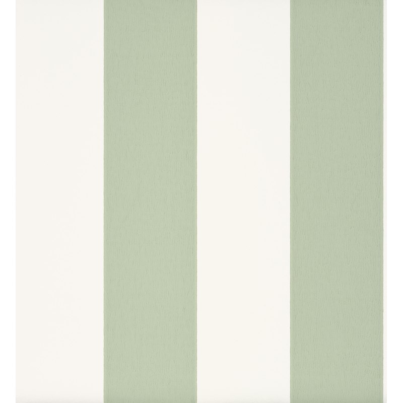 Little Greene Broad Stripe wallpaper in Pea Green