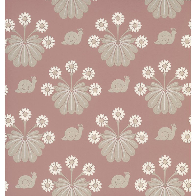 Little Greene Burges Snail wallpaper in Rosie