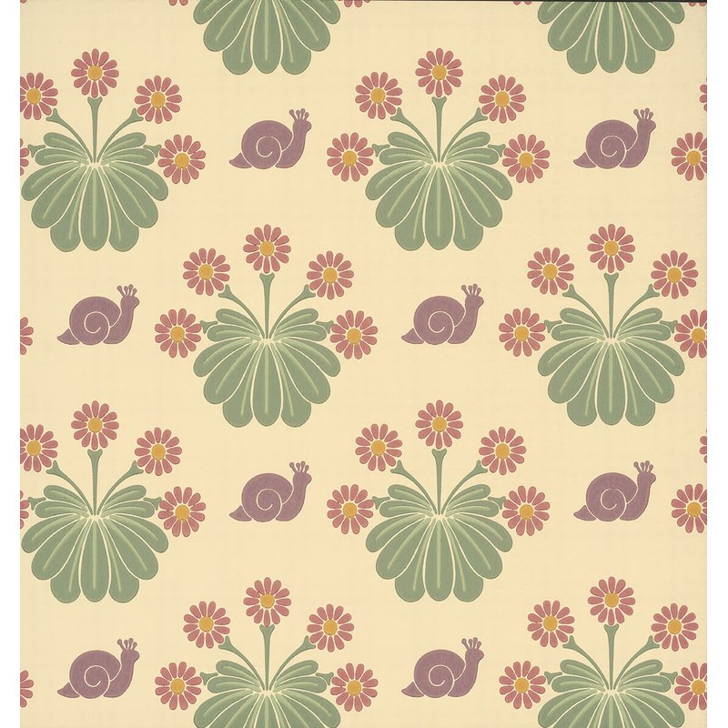 Little Greene Burges Snail wallpaper in Travertine