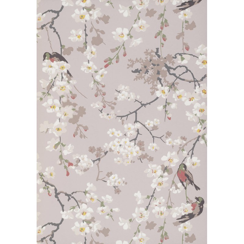 Little Greene Massingberd Blossom wallpaper in Grey