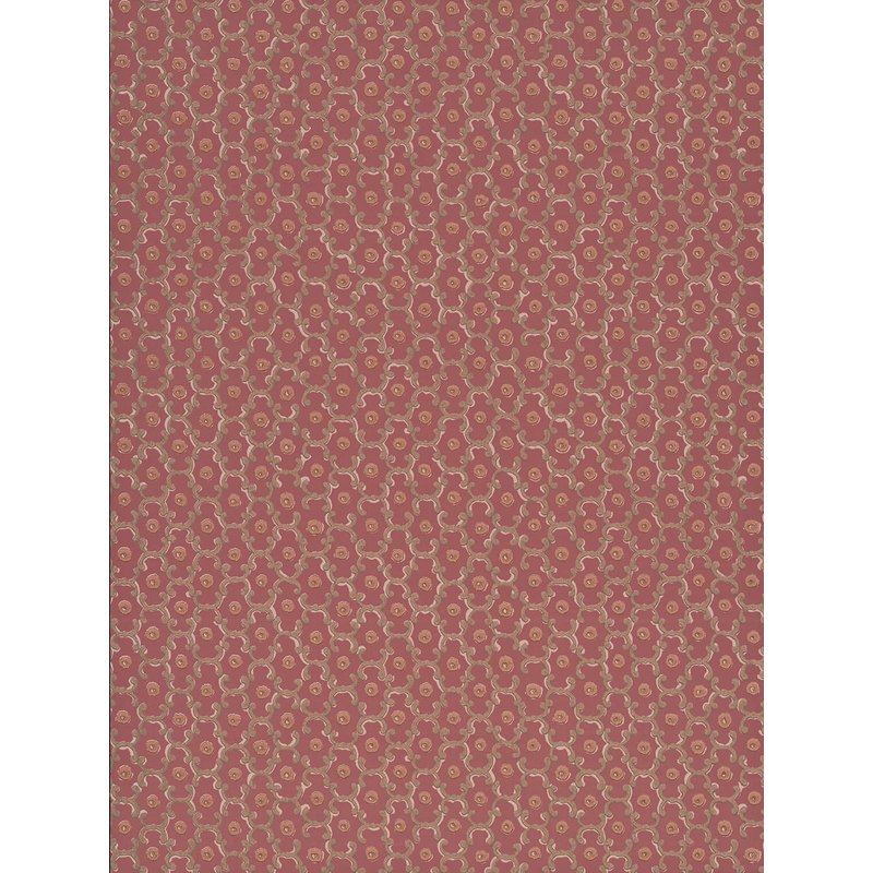 Little Greene Moy wallpaper in Red Ochre