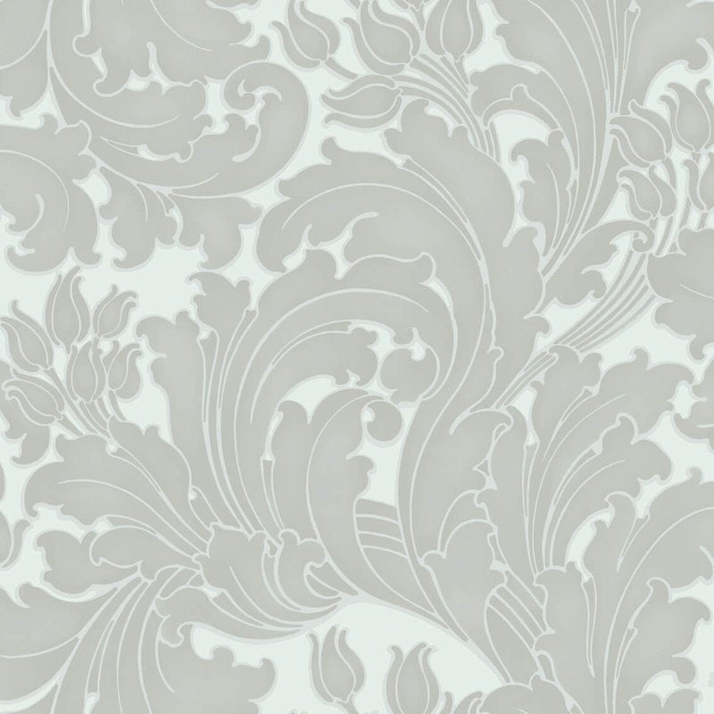 Little Greene Tulip wallpaper in Cloud