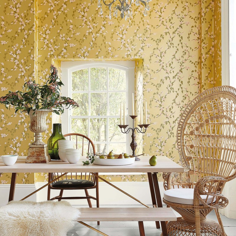 Little Greene Sakura wallpaper — lifestyle image 03