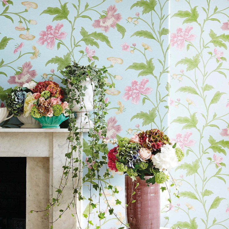 Little Greene China Rose wallpaper — lifestyle image 11