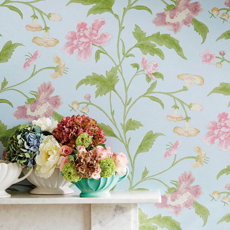 Little Greene China Rose wallpaper — lifestyle image 13