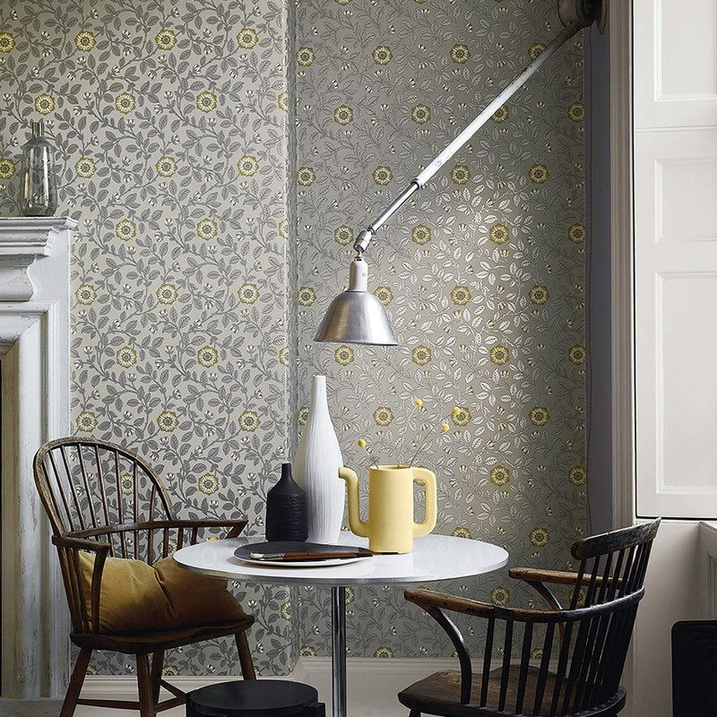 Little Greene Richmond Green wallpaper — lifestyle image 06