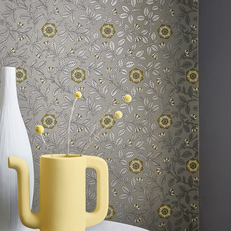 Little Greene Richmond Green wallpaper — lifestyle image 07