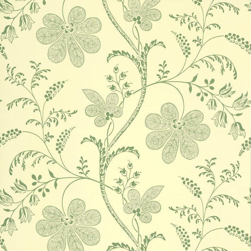 Little Greene Bedford Square wallpaper in Acorn