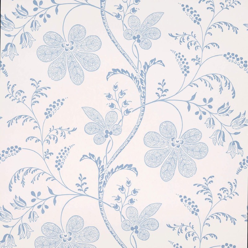 Little Greene Bedford Square wallpaper in Porcelain