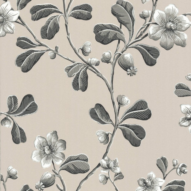 Little Greene Broadwick St wallpaper in Mono
