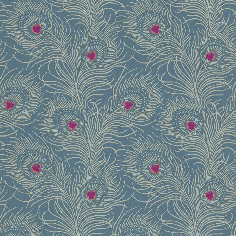 Little Greene Carlton House Terrace wallpaper in Blue Plume