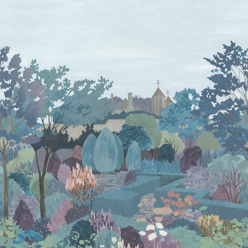 Little Greene Castle Garden wallpaper in Tea with Florence