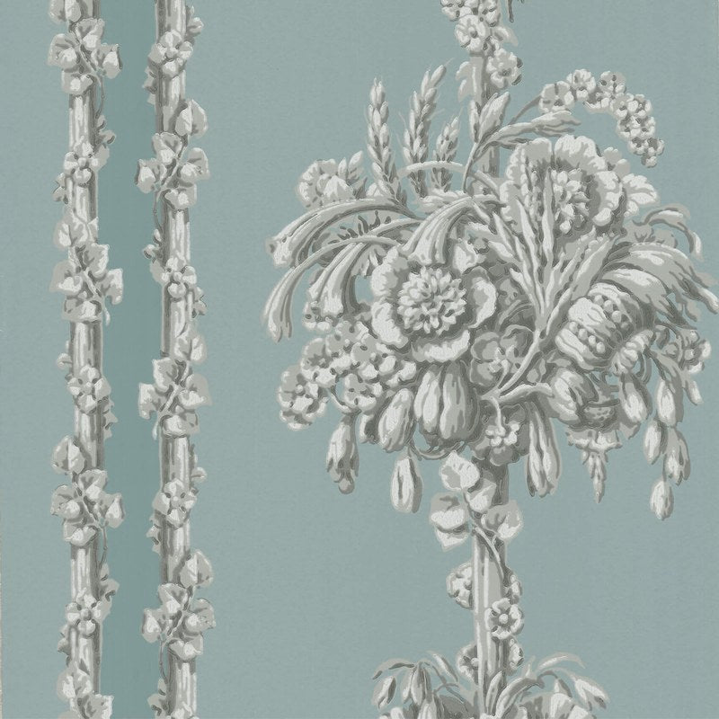 Little Greene Chelsea Bridge wallpaper in Archive Blue