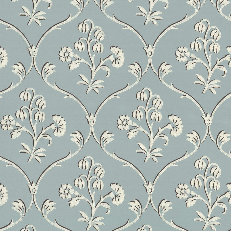 Little Greene Cranford wallpaper in Sky Blue