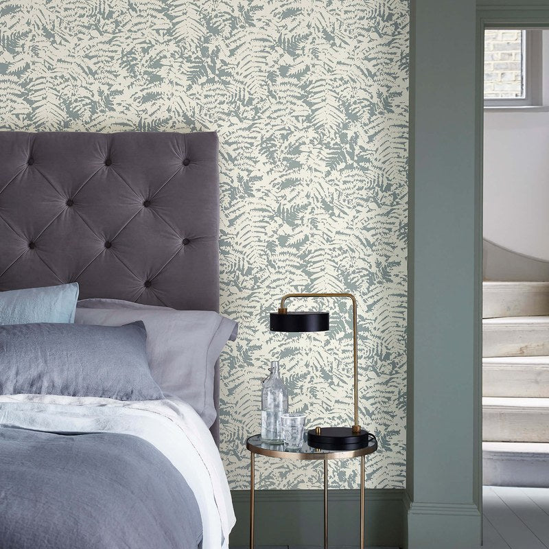 Little Greene Fern wallpaper — room view