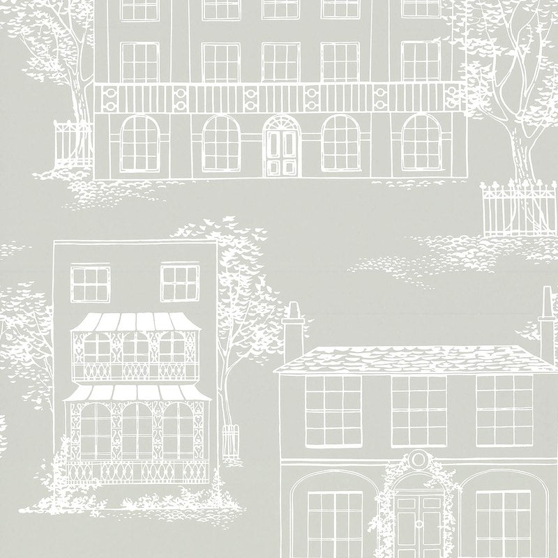 Little Greene Hampstead wallpaper in Cool Grey