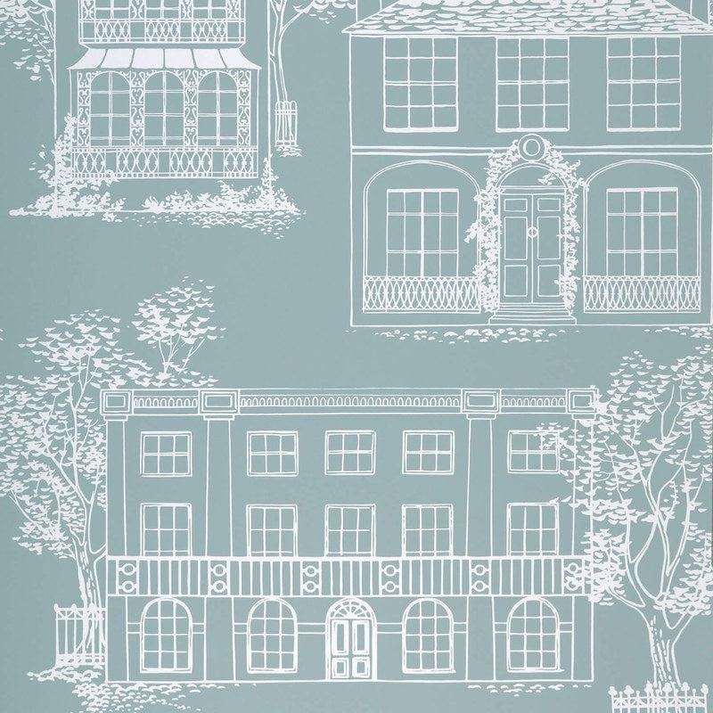 Little Greene Hampstead wallpaper in Penumbra