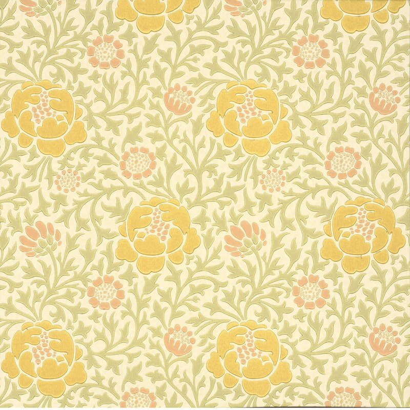 Little Greene Lansdowne Walk wallpaper in Pollen