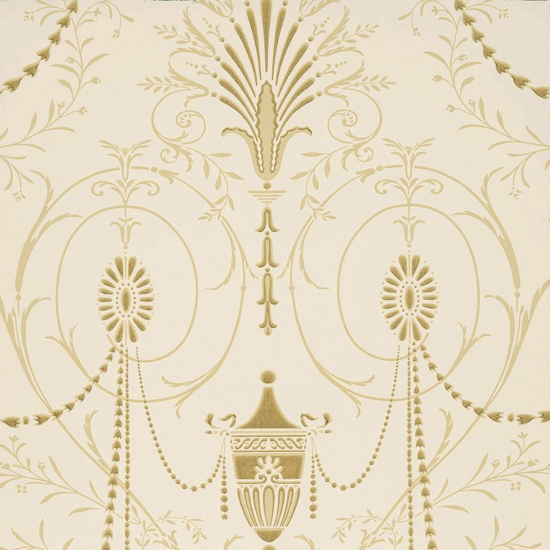 Little Greene Marlborough wallpaper in Jewel