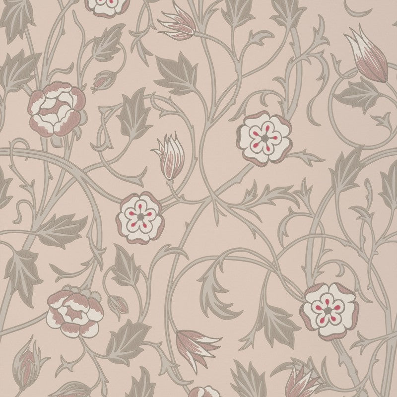 Little Greene May’s Tulip wallpaper in Castell Pink