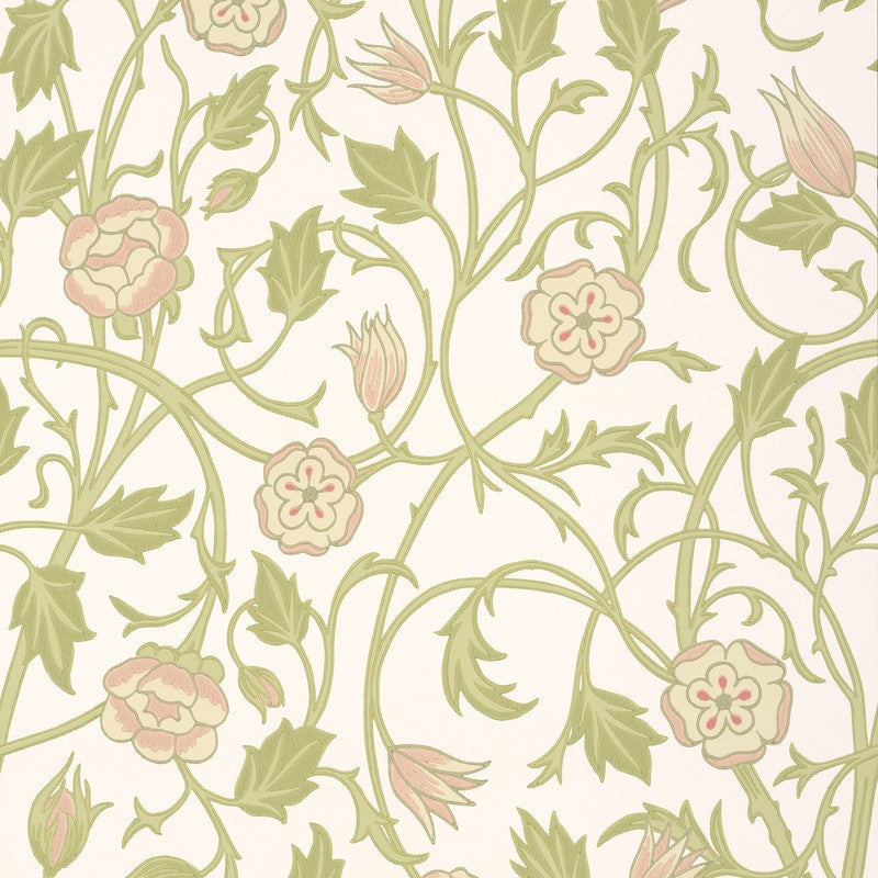 Little Greene May’s Tulip wallpaper in Clay
