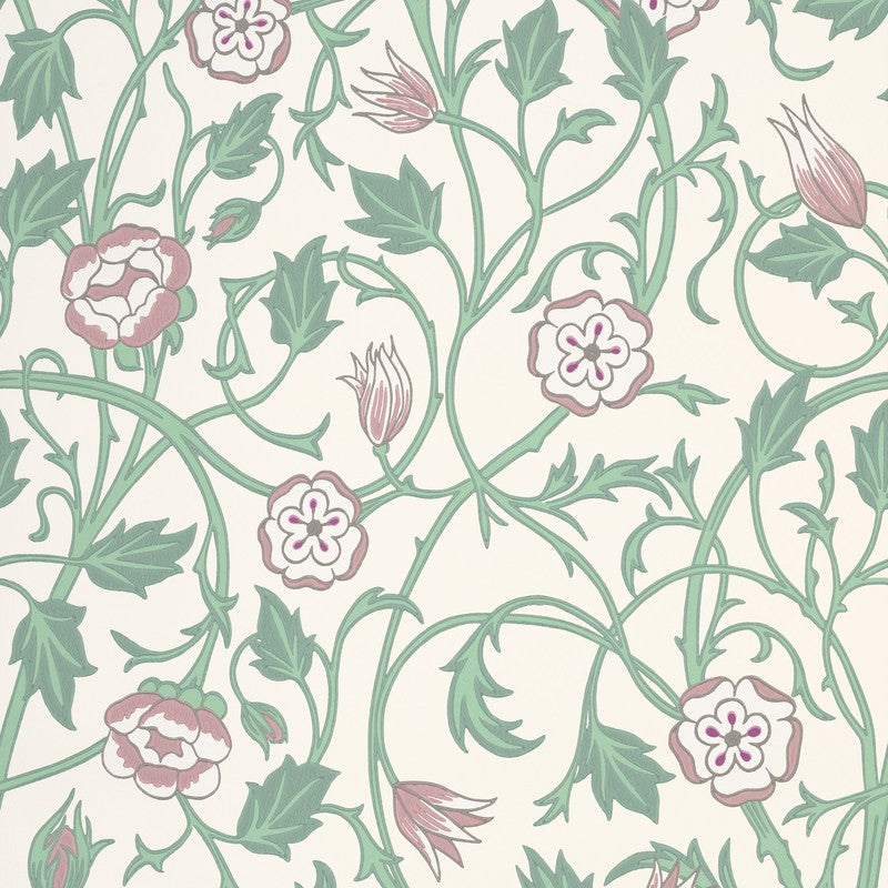 Little Greene May’s Tulip wallpaper in Linen Wash