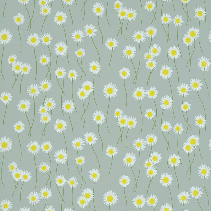 Little Greene Moon Daisies wallpaper in Celestial Blue