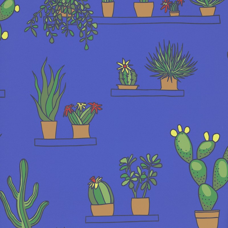 Little Greene Mr Straw’s Greenhouse wallpaper in Mambo