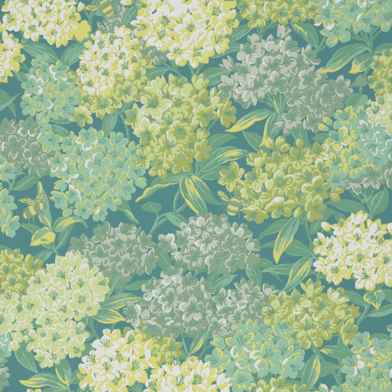 Little Greene Rhododendron Walk wallpaper in Canton