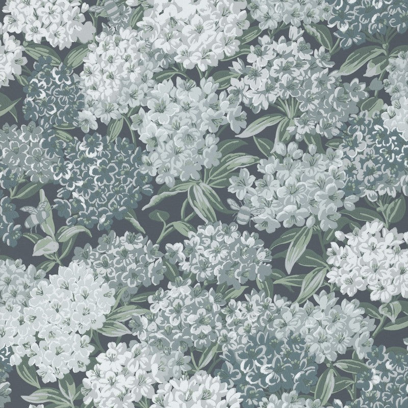 Little Greene Rhododendron Walk wallpaper in Hicks’ Blue
