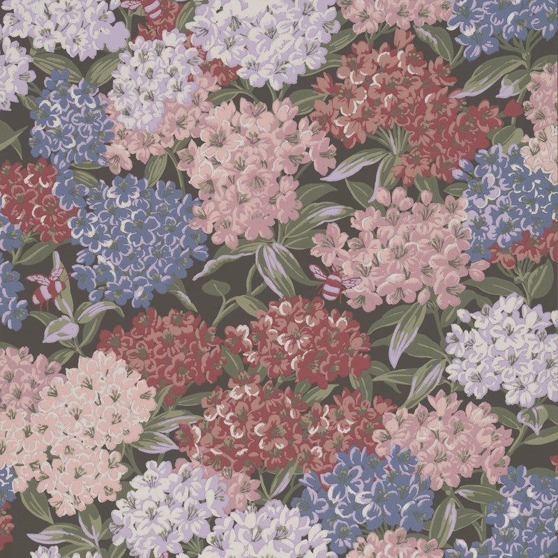Little Greene Rhododendron Walk wallpaper in Invisible Green