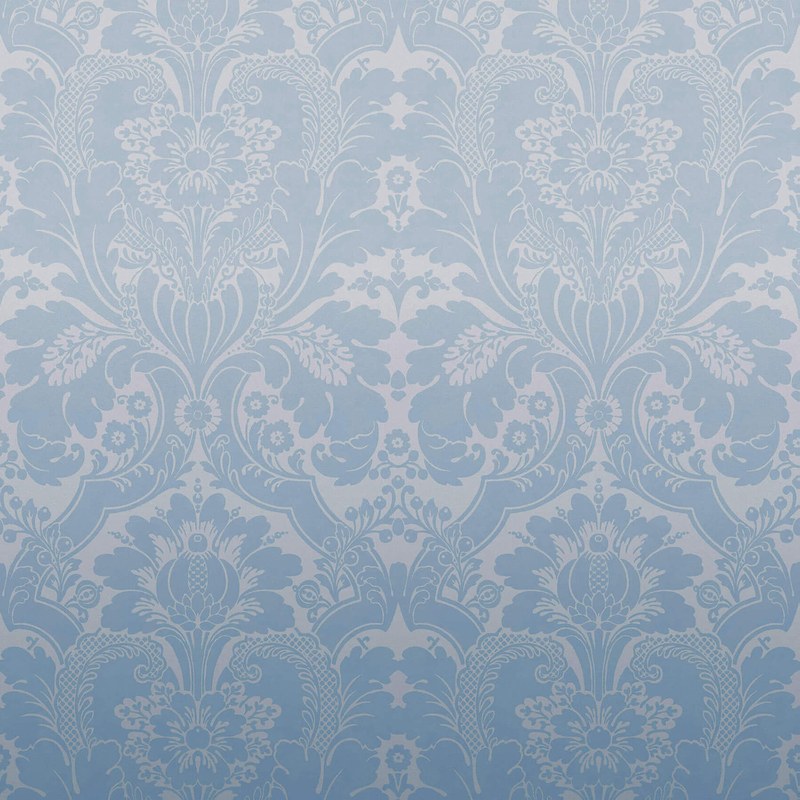 Little Greene St James's Park wallpaper in Cobalt Fade