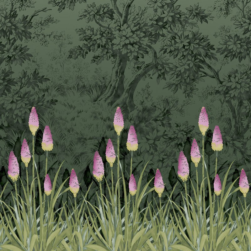 Little Greene Upper Brook St. wallpaper in Night Garden