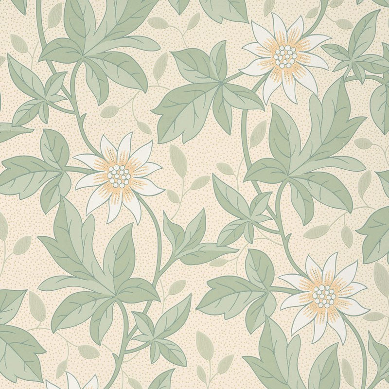 Little Greene Monroe wallpaper in Gold Flower