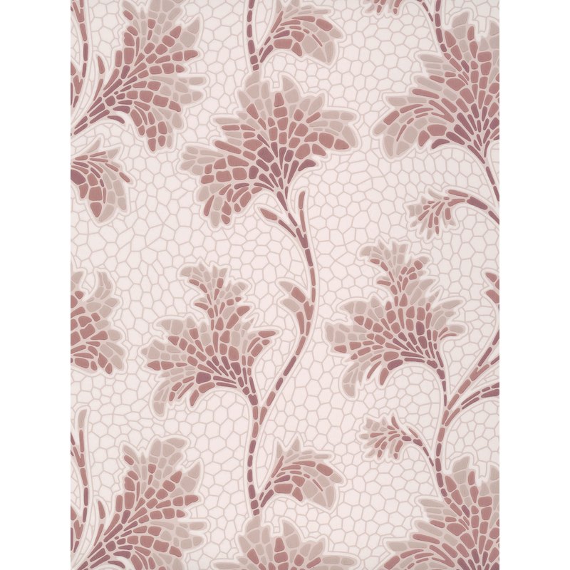 Little Greene Mosaic Trail wallpaper in Blush