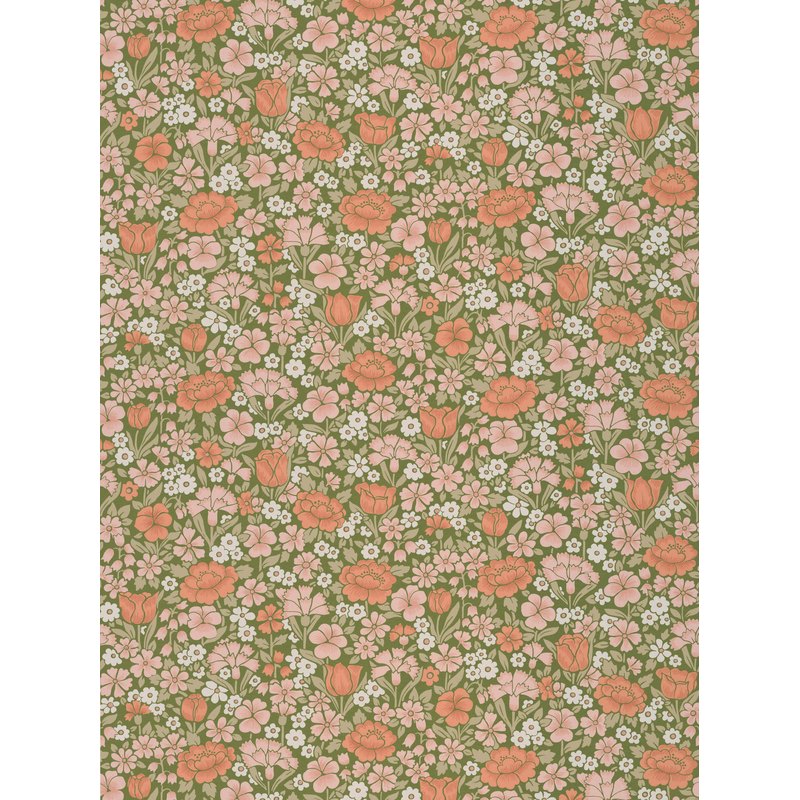 Little Greene Spring Flowers wallpaper in Garden