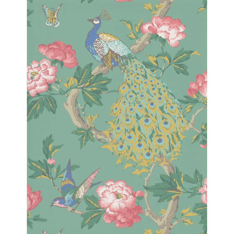 Little Greene Pavona wallpaper in Vivienne